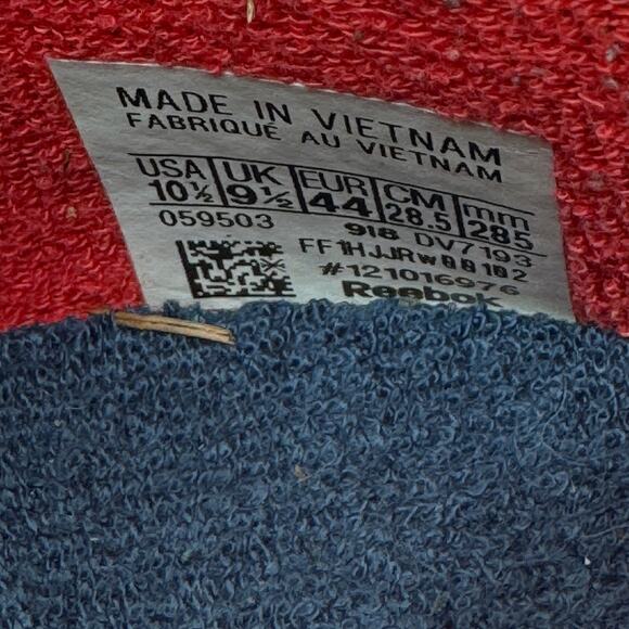 Reebok Alter the Icons Concept Sneaker Men 10.5 Green Blue Leather Ripple DV7193 - Picture 11 of 11